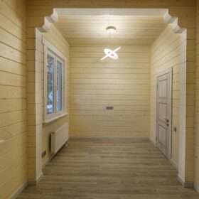 Фото деревянный дом из клееного бруса по проекту "Крым"