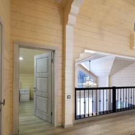 Фото деревянный дом из клееного бруса по проекту "Крым"