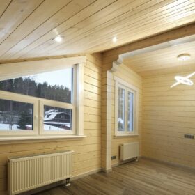 Фото деревянный дом из клееного бруса по проекту "Крым"