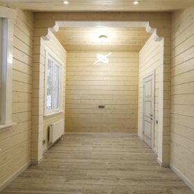 Фото деревянный дом из клееного бруса по проекту "Крым"