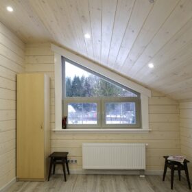 Фото деревянный дом из клееного бруса по проекту "Крым"