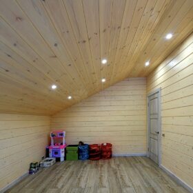 Фото деревянный дом из клееного бруса по проекту "Крым"