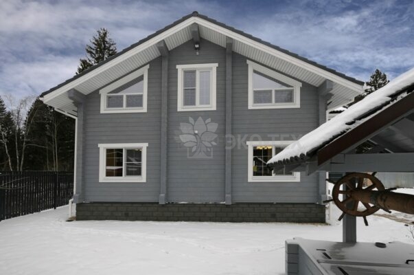 Фото деревянный дом из клееного бруса по проекту "Крым"