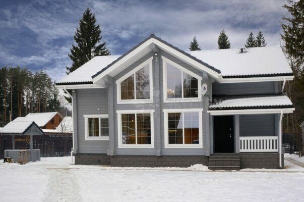 Фото деревянный дом из клееного бруса по проекту "Крым"