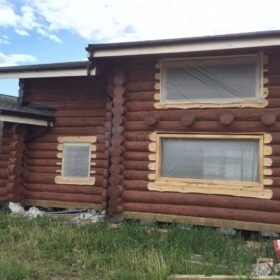 Фото домов из бревна ручной рубки