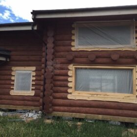 Фото домов из бревна ручной рубки
