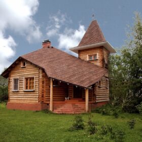 Фото домов из бревна ручной рубки