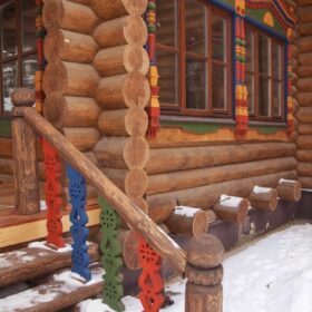 Фото домов из бревна ручной рубки