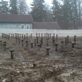 Фундаменты на винтовых сваях