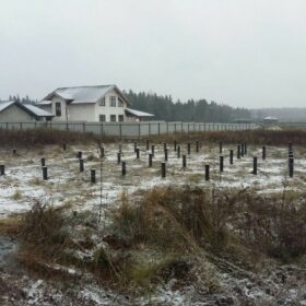 Фундаменты на винтовых сваях