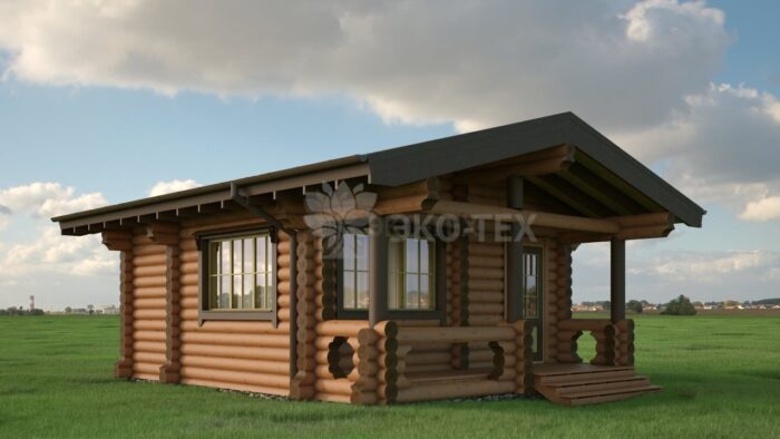 Проект дома Гор оцилиндрованное бревно