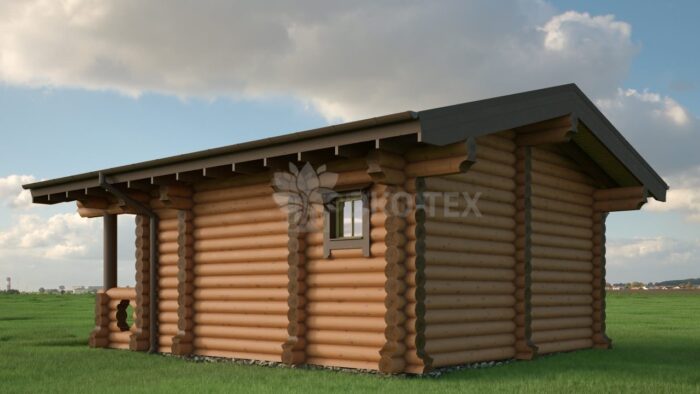 Проект дома Гор оцилиндрованное бревно