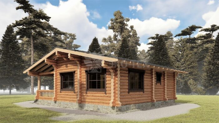 Проект бани Хобарт оцилиндрованное бревно