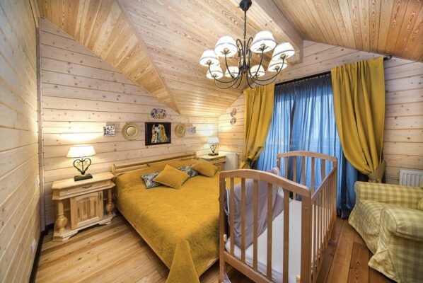 Фото интерьеры деревянных домов