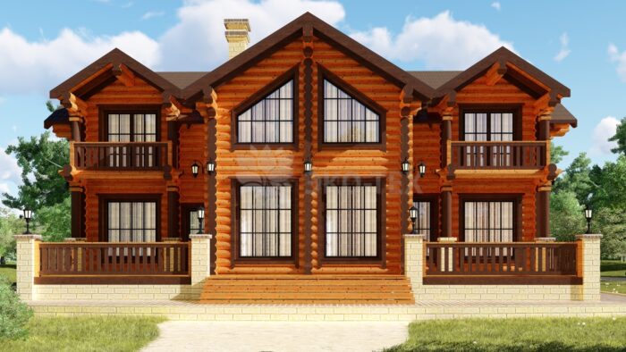 Проект дома Янтарь оцилиндрованное