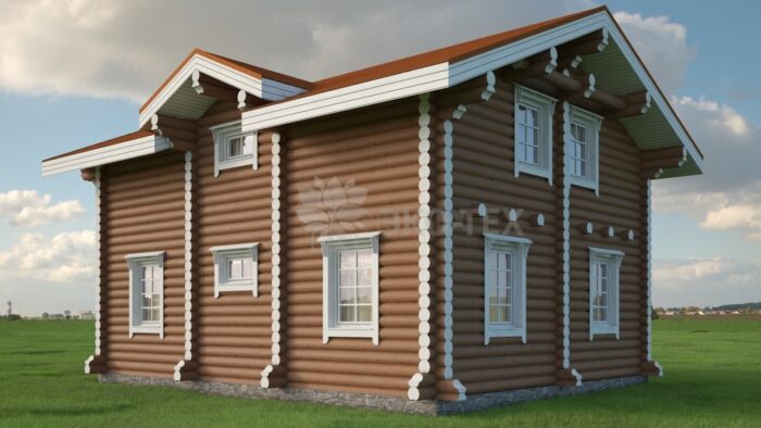 Проект дома Жаворонки оцилиндрованное