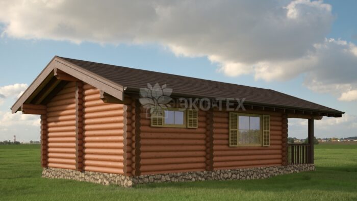 Проект дома Капри оцилиндрованное бревно