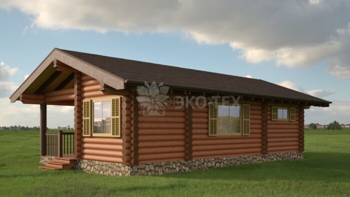 Проект дома Капри оцилиндрованное бревно