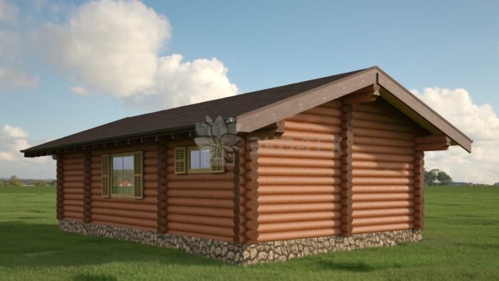 Проект дома Капри оцилиндрованное бревно