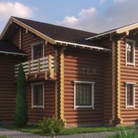 Проект дома Клевер оцилиндрованное