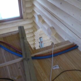 Фото коммуникации в деревянных домах