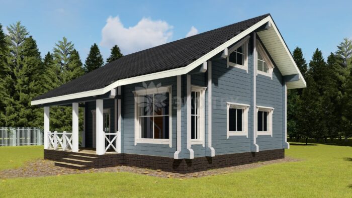 Проект дома Лесная сказка клееный брус