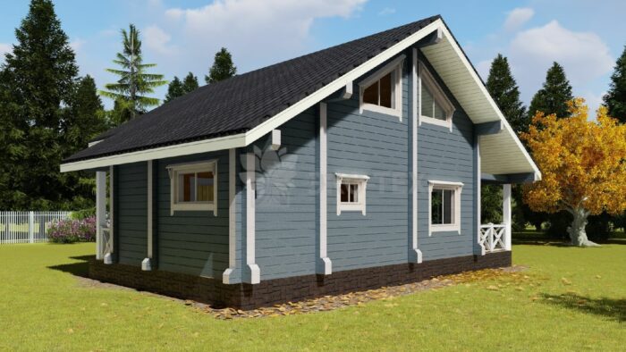 Проект дома Лесная сказка клееный брус