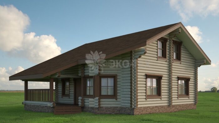 Проект дома Лесник оцилиндрованное бревно