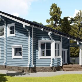 Проект дома Мечта оцилиндрованное бревно