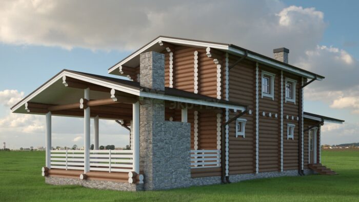 Проект бани Нарва оцилиндрованное бревно