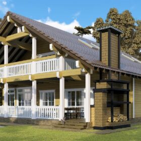 Проект дома Пилигрим клееный брус