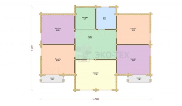 Проект дома Прага клееный брус