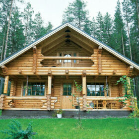 Дома из оцилиндрованного бревна