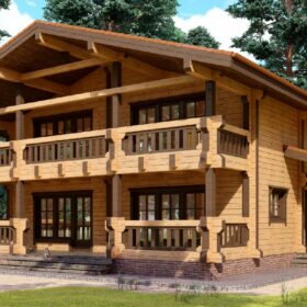 Проект дома Родос клееный брус