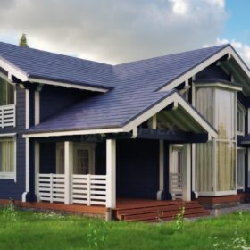 Проект дома Руссо клееный брус