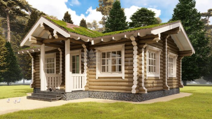 Проект дома Садовый оцилиндрованное бревно