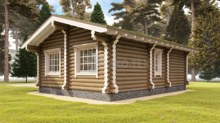 Проект дома Садовый оцилиндрованное бревно