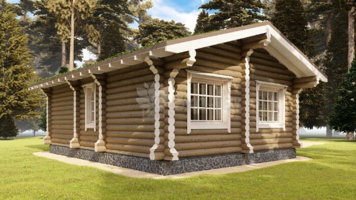 Проект дома Садовый оцилиндрованное бревно