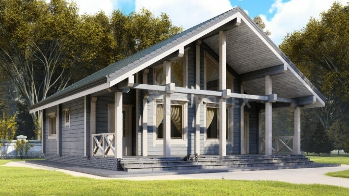 Проект дома Синдика клееный брус