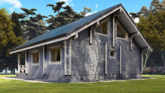 Проект дома Синдика клееный брус