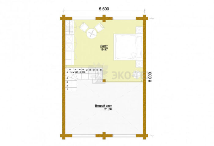 Проект дома Синдика клееный брус планировка