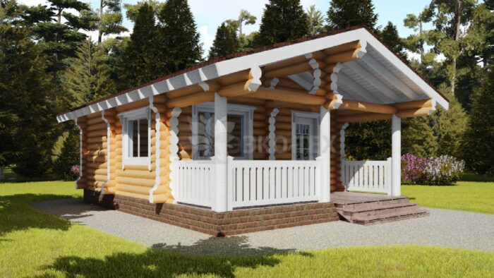 Проект дома Сказка оцилиндрованное бревно