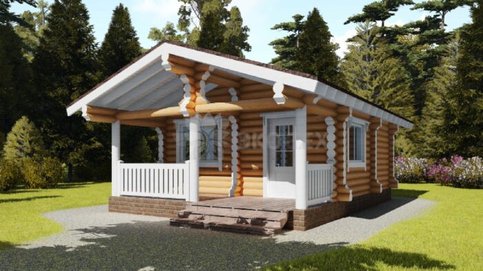 Проект дома Сказка оцилиндрованное бревно