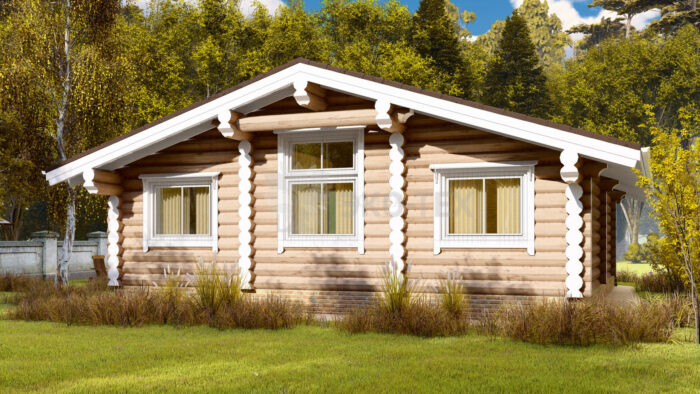 Проект дома Солнечногорск оцилиндрованное бревно