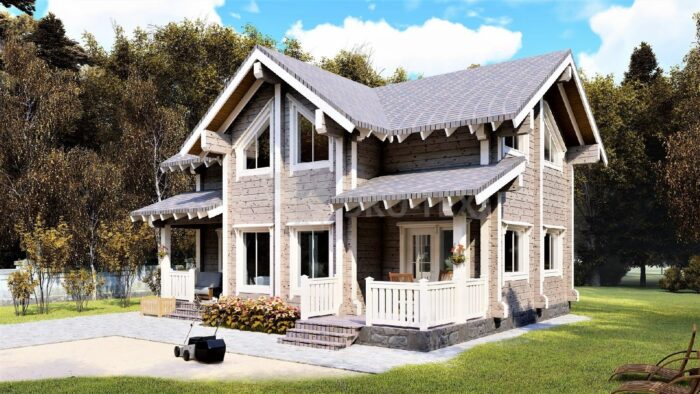 Проект дома Томилино клееный брус