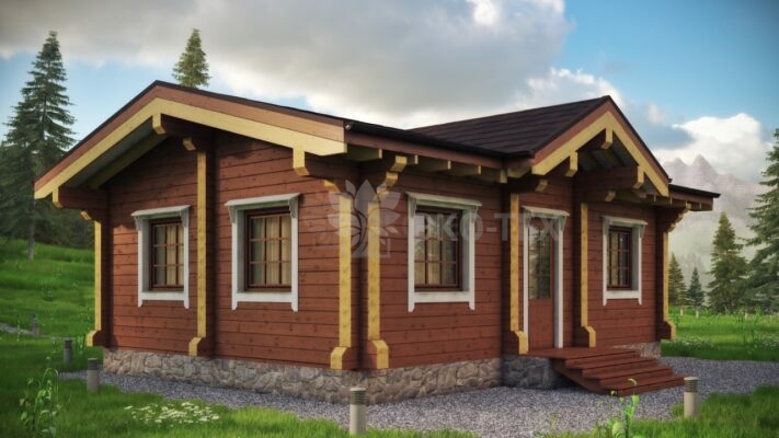 Проект дома Тройка клееный брус
