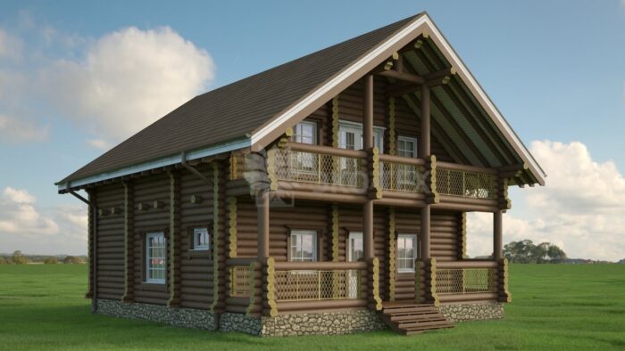 Проект дома Виктория оцилиндрованное