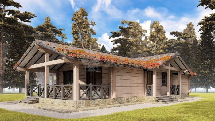 Проект дома Зазеркалье клееный брус