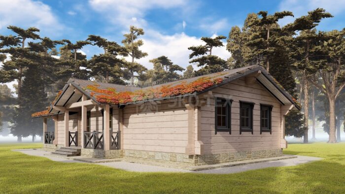 Проект дома Зазеркалье клееный брус