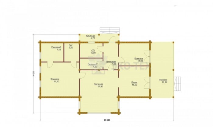 Проект дома Зазеркалье клееный брус